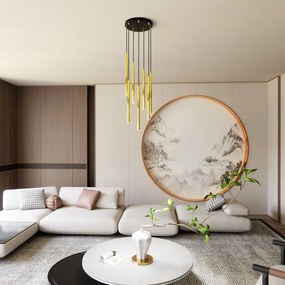 Emibig modern függeszték selter fekete arany emi1332/7prem