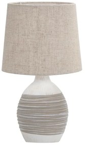 Bézs asztali lámpa textil búrával (magasság 35 cm) Ambon – Candellux Lighting