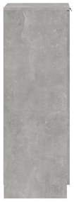 betonszürke szerelt fa cipősszekrény 30 x 35 x 100 cm