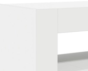 Fehér Oldalszekrény Fehér Mérnöki fa 116 x 30 x 75 cm Modern