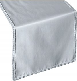 Savona futófelület 35x180 cm hamuszürke csipkés dekoratív abrosz asztalra