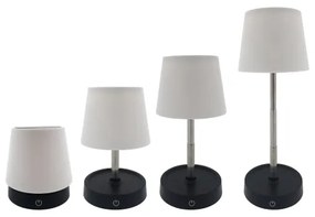 LED érintős asztali lámpa, állítható fényerő, 3W, 5V USB, 800 mAh, fehér