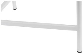 Fehér fém kerek dohányzóasztal ø 50 cm Meseta – Leitmotiv