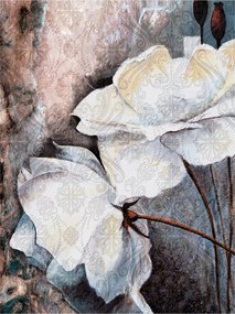 Flizelin fotótapéta Pasztell virágok Elegancia Minimalizmus 206x275 +ragasztó