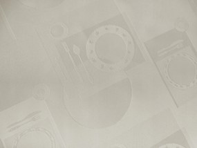 Mg Abrosz foltálló Konyha Cafe 1F Ecru 100x160cm varrott