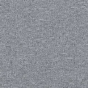 világosszürke szövet ágykeret Dover 160 x 200 cm