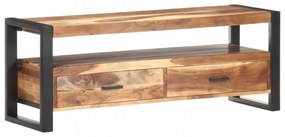 tömör fa TV-szekrény mézszínű felülettel 120 x 35 x 45 cm