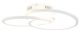 Mennyezeti lámpa fehér 45 cm LED-del 3 fokozatban szabályozható - Rowin