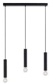 Leuchten Direkt 15618-18 - Csillár zsinóron BRUNA 3xE27/60W/230V fekete