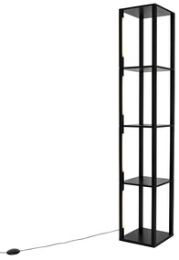 Design állólámpa fekete, beépített LED-del, 3 fokozatban dimmelhető - Tianna