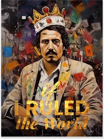 Pablo Escobar Fali Poszter Motivációs Idézet Vászonkép Keret nélkül 40x30