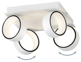 Eglo Albariza 39587 mennyezeti spotlámpa, 4x5W LED, 3000K, 4x650 lm