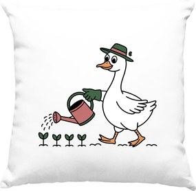 Lúd kertész párna Vicces fehér