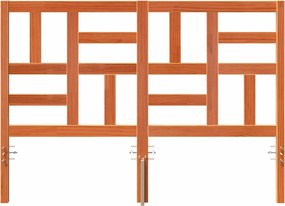 Ágyszerkezet Fejtámla fejtámlával Viaszbarna 145.5 x 4 x 104 cm