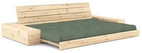 Zöld kinyitható kanapé 244 cm Base – Karup Design