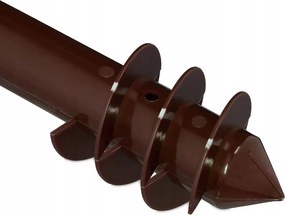 Relaxdays Esernyőtartó, Műanyag, 37,5x23,5 x7,5 cm, Barna