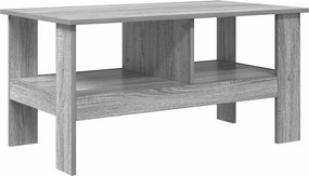 vidaXL Dohányzóasztal Szürke Sonoma 90 x 50 x 45 cm Faanyag