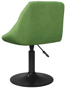 4 db világoszöld bársony forgó étkezőszék