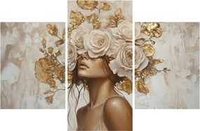 Kép - Lány rózsákkal (90x60 cm)