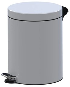 Léptetős szemetes, 5 l, fehér