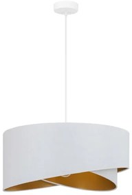 Brilagi - LED Csillár zsinóron LYRA 1xE27/15W/230V fehér/arany