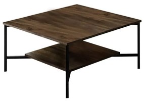 Dohányzóasztal Black Line - Walnut, Black