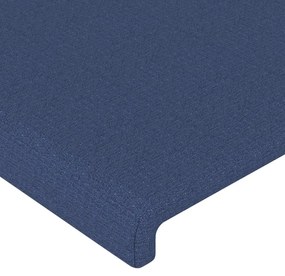 kék szövet LED-es fejtámla 103x16x118/128 cm