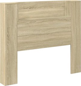 vidaXL LED-es Fejtámla Szekrény Sonoma 120 x 16,5 x 103,5 cm Faanyag