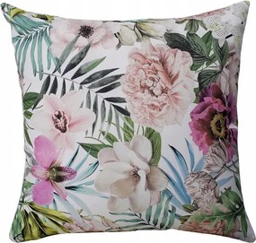 Dekorációs Párnahuzat 40x40 bazsarózsa világos alapon