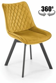 K520 szék, mustár