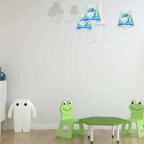 Gyermek csillár rúdon DOLPHIN 3xE14/40W/230V