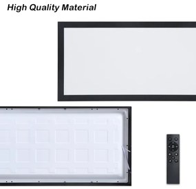 Brilagi - LED Dimmelhető lámpatest FRAME SMART LED/30W/230V fekete IP44 + távirányító