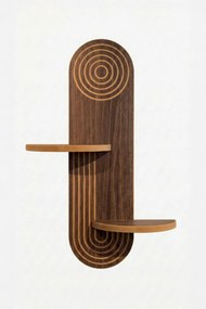 Fali polc, wenge, 26 cm – Artmtkwll3