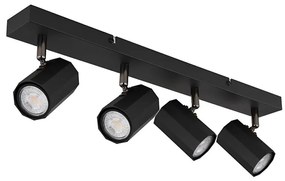 Globo 57918-4B - Spotlámpa JAMES 4xGU10/25W/230V fekete