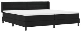 Boxspring ágy matraccal matracmal Fekete 200 x 200 cm