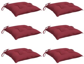 6 db bordó oxford szövet raklappárna 50 x 50 x 7 cm