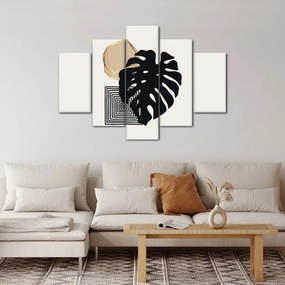Kép - Absztrakció trópusi levelekkel N⁰2 (150x105 cm)