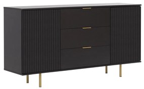 Komód Newelon K2D3SZ NW02 (fekete + arany) . 1103664