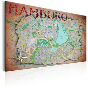 Kép - Map of Hamburg