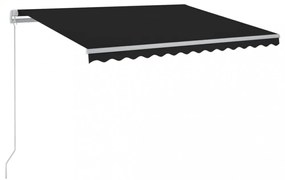 antracitszürke kézzel kihúzható napellenző 400 x 350 cm