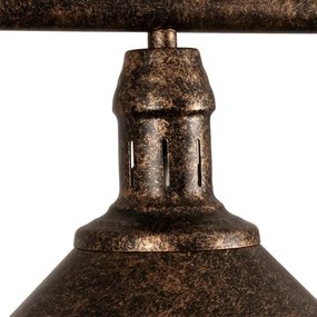 BRILAGI - Rúdra szerelt csillár FORGE 3xE27/60W/230V patinás/rézszínű