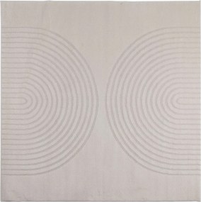 vidaXL Területszőnyegek Négyzet GALATI Krém 200 x 200 cm Poliészter