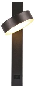 LED Fali spotlámpa USB porttal LED/8W/230V 3000K