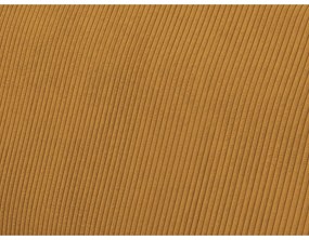 Mustársárga kordbársony kinyitható-tárolóhelyes sarokkanapé Voltaire – Bobochic Paris