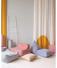 Világosbarna kordbársony párna gyerek kanapéhoz Bolster – Wigiwama