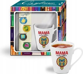 2in1 Bögre Könyvjelző Szett Anya Okos Fej Ufol