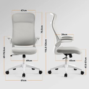 Ergonomikus forgószék Revo szürke