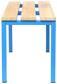 Öltöző pad 100 x 35 x 45 cm, kék - RAL 5012