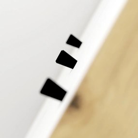 BILBAO BL18 Szekrény Kézműves tölgy/matt fehér színben