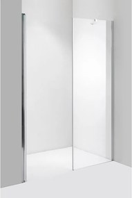 Stuxi Verona Fix 200 cm (90+110) széles csukló zuhanyajtó fix fallal, 6 mm vízlepergető üveggel, króm profillal, 195 cm magas